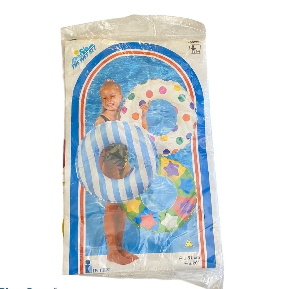 Vintage Intex Polka Dot Swim Ring Inflatable 59230